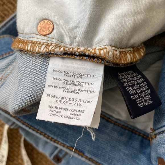 J. Crew Skinny Jean Pants Size 28T, zippered fly and their signature stretch - Picture 6 of 9